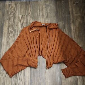 Fashion Nova Warm Rust Sweater